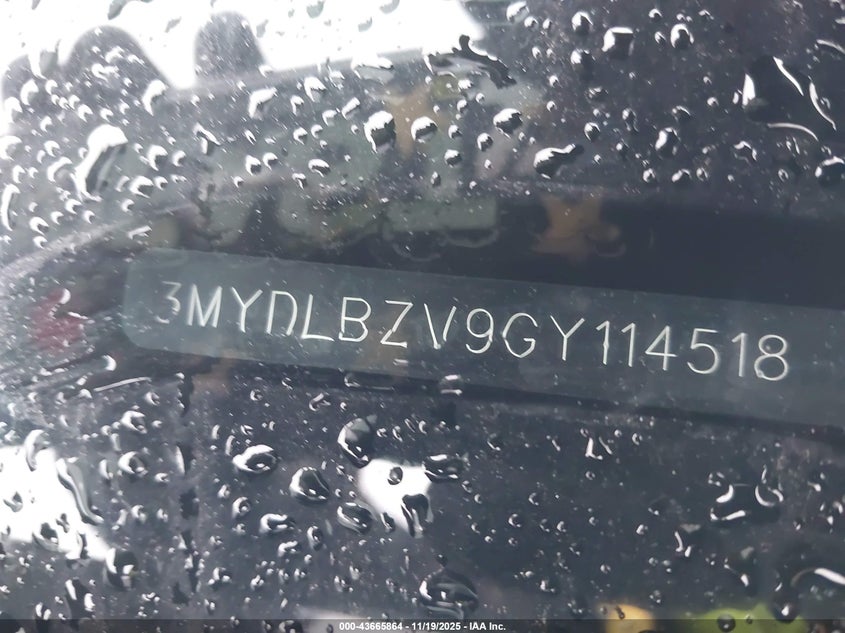3MYDLBZV9GY114518 2016 SCION IA photo no. 17