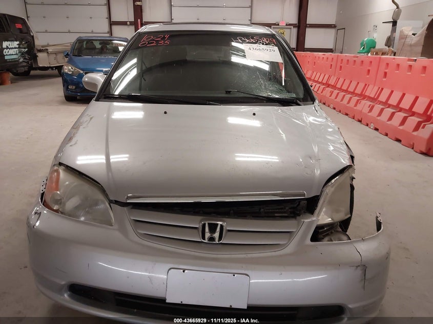 2003 Honda Civic Ex VIN: 2HGES25743H560235 Lot: 43665929