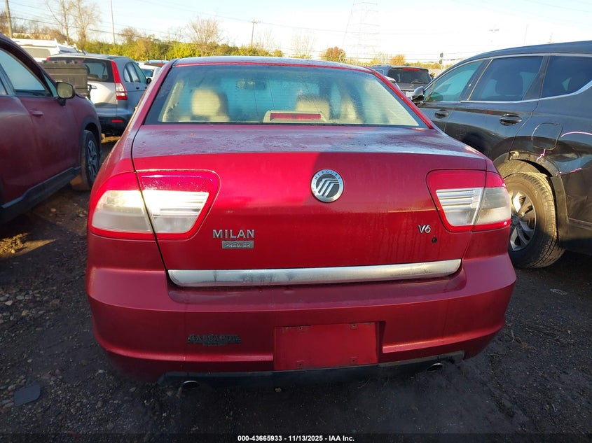 2007 Mercury Milan V6 Premier VIN: 3MEHM08157R601210 Lot: 43665933