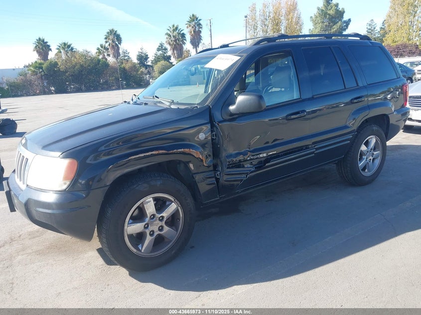 1J8GW58N34C358832 2004 JEEP GRAND CHEROKEE photo no. 2