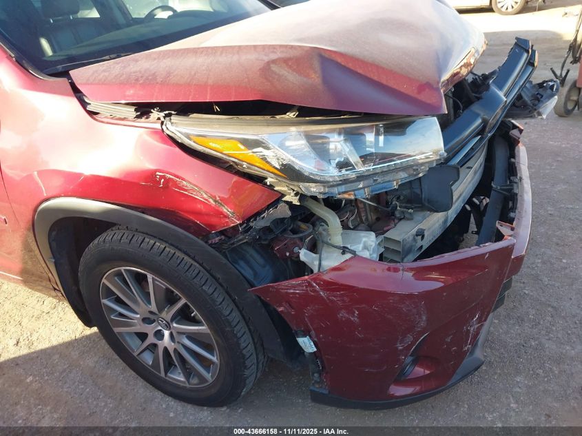 2018 Toyota Highlander Se/Xle VIN: 5TDJZRFH2JS808425 Lot: 43666158