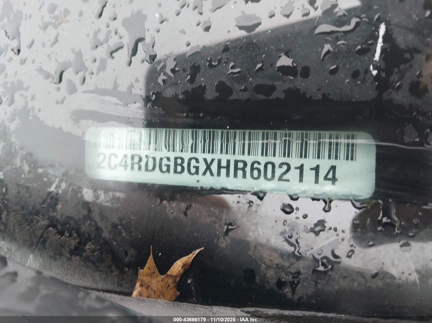 2017 DODGE GRAND CARAVAN SE PLUS - 2C4RDGBGXHR602114