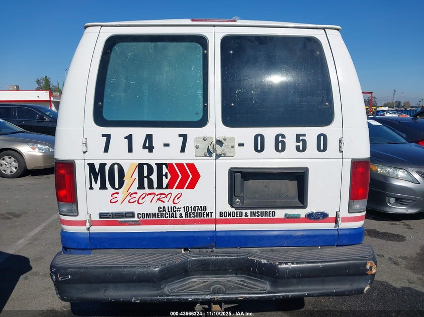 2011 Ford E-150 Commercial VIN: 1FTNE1EW9BDA19183 Lot: 43666324