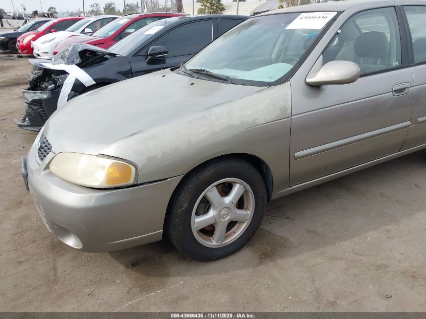 2000 Nissan Sentra Se VIN: 3N1BB51D4YL102484 Lot: 43666436