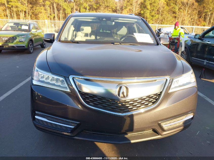 2016 Acura Mdx Technology Acurawatch Plus Packages/Technology Package VIN: 5FRYD4H41GB018328 Lot: 43666488