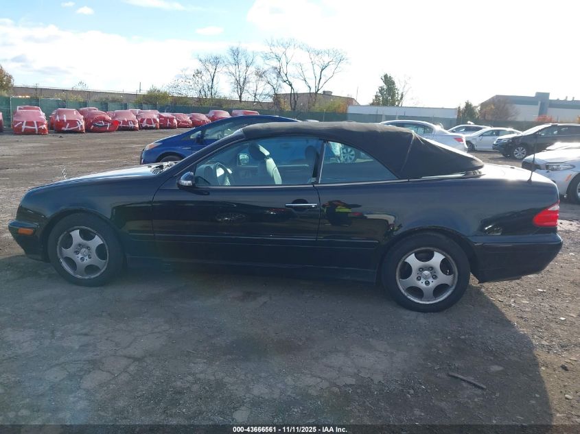 2003 Mercedes-Benz Clk 320 VIN: WDBLK65G03T138848 Lot: 43666561