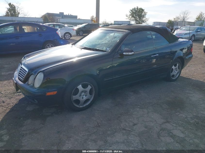 2003 Mercedes-Benz Clk 320 VIN: WDBLK65G03T138848 Lot: 43666561