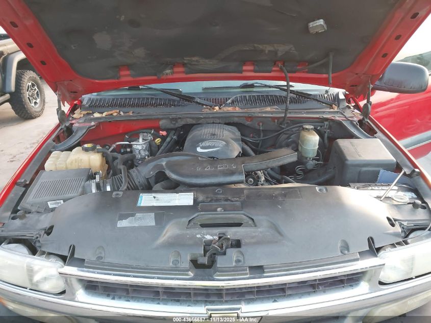 2001 Chevrolet Tahoe Ls VIN: 1GNEC13T51R194344 Lot: 43666657