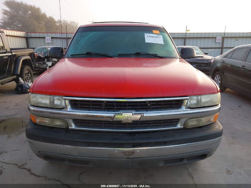 2001 Chevrolet Tahoe Ls VIN: 1GNEC13T51R194344 Lot: 43666657