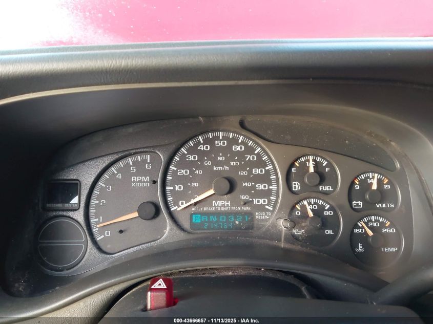 2001 Chevrolet Tahoe Ls VIN: 1GNEC13T51R194344 Lot: 43666657