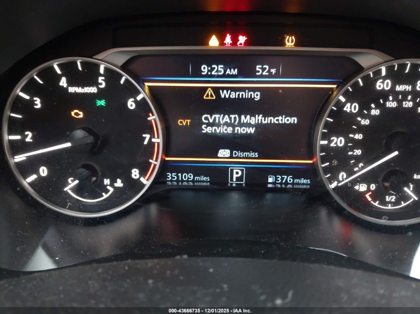 2022 Nissan Altima Sv Fwd VIN: 1N4BL4DVXNN330404 Lot: 43666735