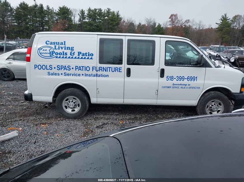 2020 Chevrolet Express Cargo Rwd 2500 Regular Wheelbase Wt VIN: 1GCWGAFG6L1167896 Lot: 43666827