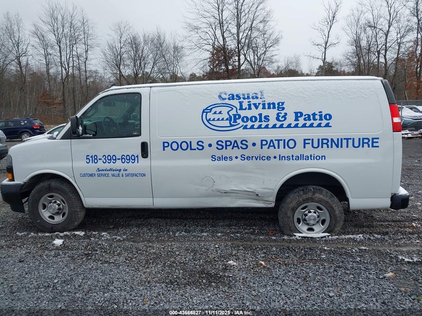 2020 Chevrolet Express Cargo Rwd 2500 Regular Wheelbase Wt VIN: 1GCWGAFG6L1167896 Lot: 43666827