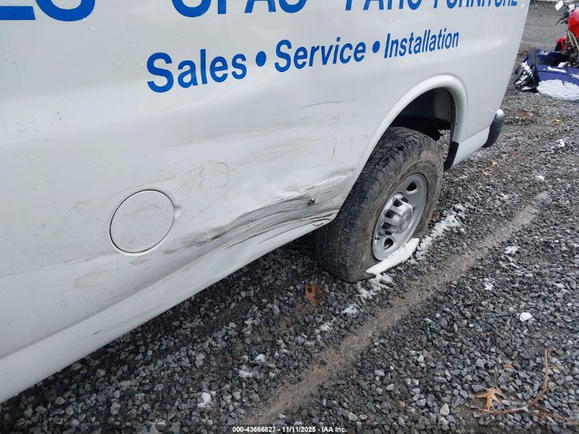 2020 Chevrolet Express Cargo Rwd 2500 Regular Wheelbase Wt VIN: 1GCWGAFG6L1167896 Lot: 43666827