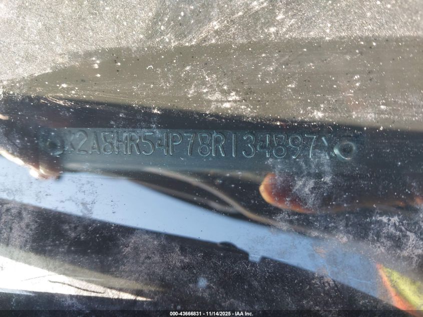 2008 Chrysler Town & Country Touring VIN: 2A8HR54P78R134897 Lot: 43666831