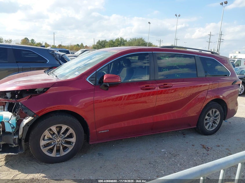 2021 Toyota Sienna Le VIN: 5TDKRKEC8MS052010 Lot: 43666888