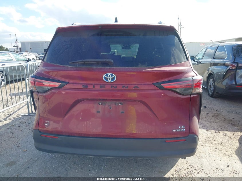 2021 Toyota Sienna Le VIN: 5TDKRKEC8MS052010 Lot: 43666888