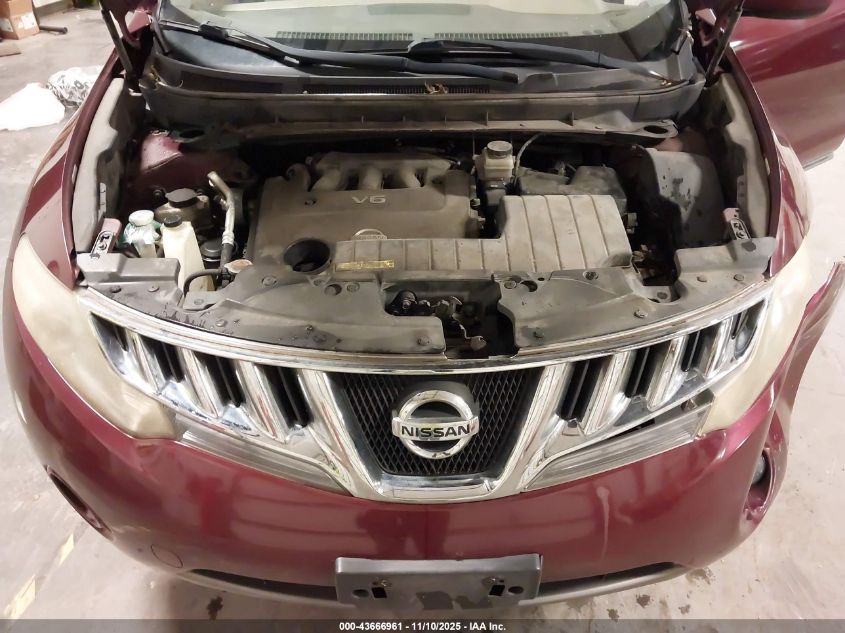 2009 Nissan Murano Sl VIN: JN8AZ18W69W123373 Lot: 43666961