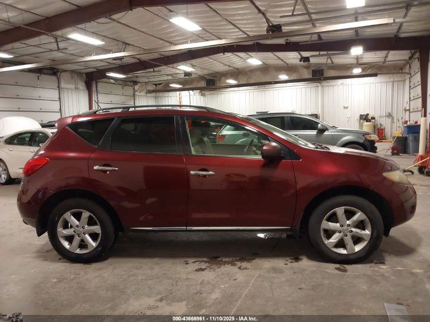 2009 Nissan Murano Sl VIN: JN8AZ18W69W123373 Lot: 43666961