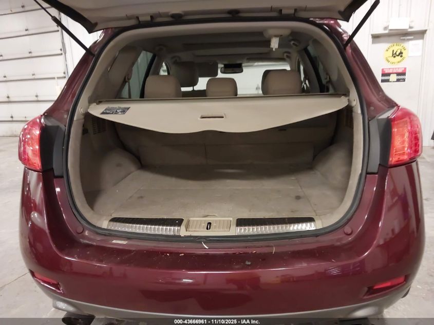 2009 Nissan Murano Sl VIN: JN8AZ18W69W123373 Lot: 43666961