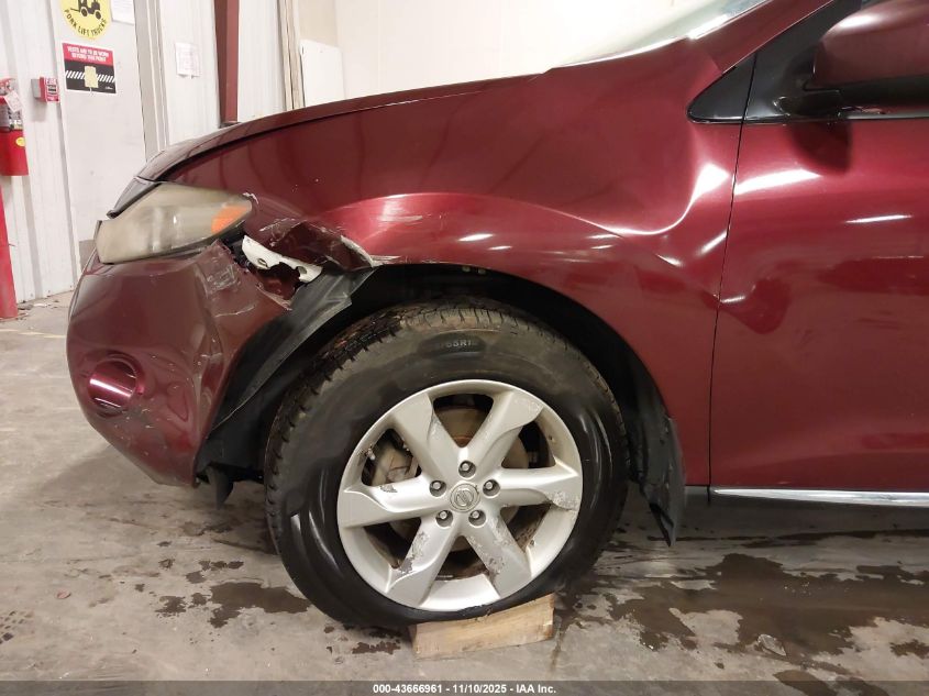 2009 Nissan Murano Sl VIN: JN8AZ18W69W123373 Lot: 43666961