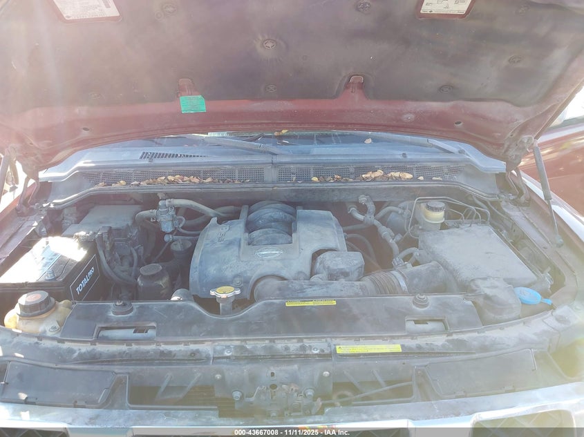 2004 Nissan Titan Se VIN: 1N6AA06A44N544167 Lot: 43667008