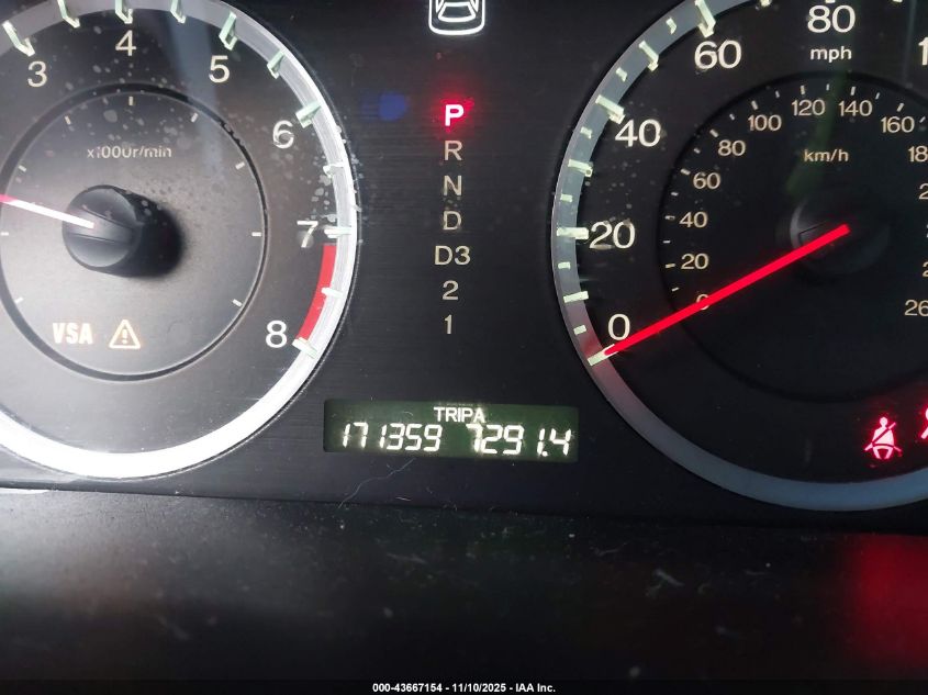 2008 Honda Accord 2.4 Ex-L VIN: 1HGCP26858A027963 Lot: 43667154