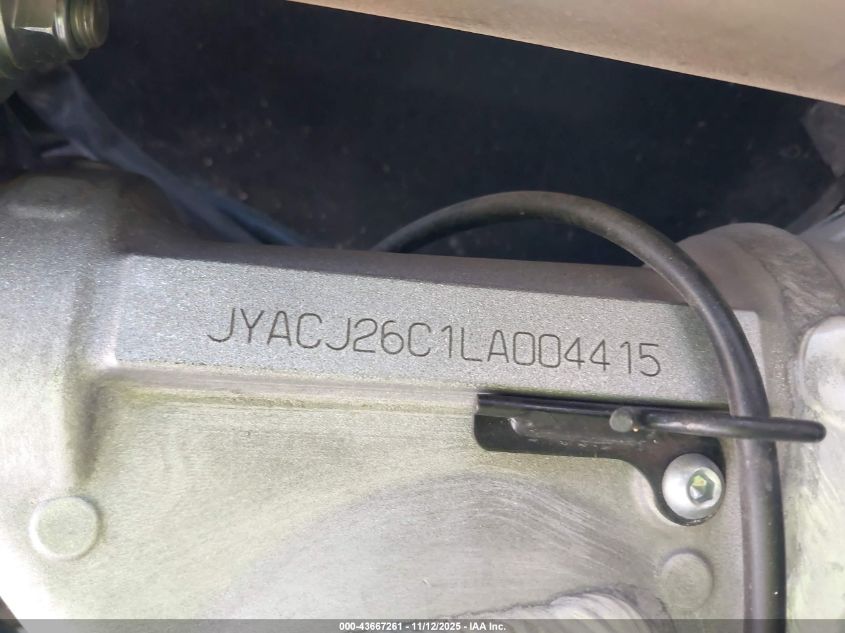 2020 Yamaha Yz450 F VIN: JYACJ26C1LA004415 Lot: 43667261