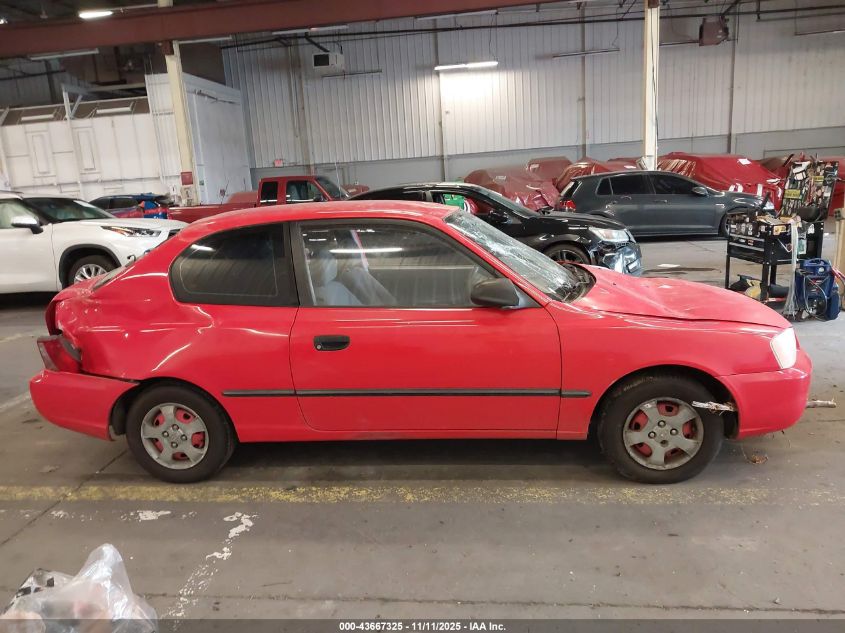 2002 Hyundai Accent L VIN: KMHCF35G92U164874 Lot: 43667325