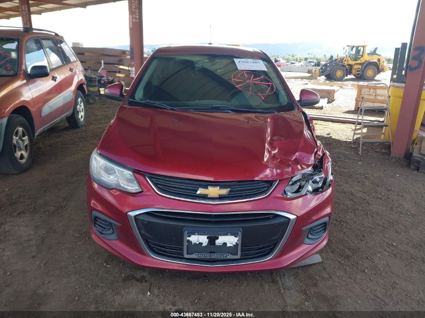 2018 Chevrolet Sonic Lt Auto VIN: 1G1JD5SH3J4121732 Lot: 43667483