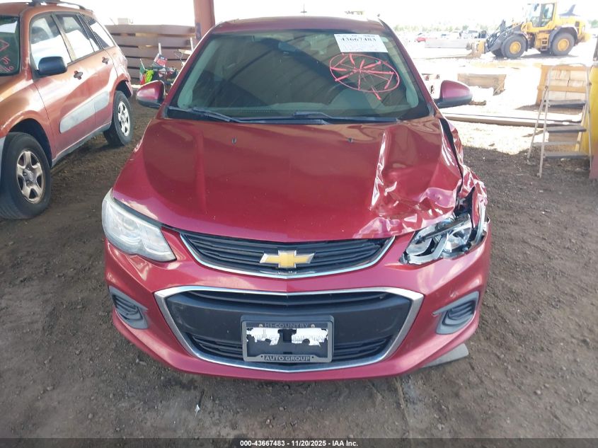 2018 Chevrolet Sonic Lt Auto VIN: 1G1JD5SH3J4121732 Lot: 43667483