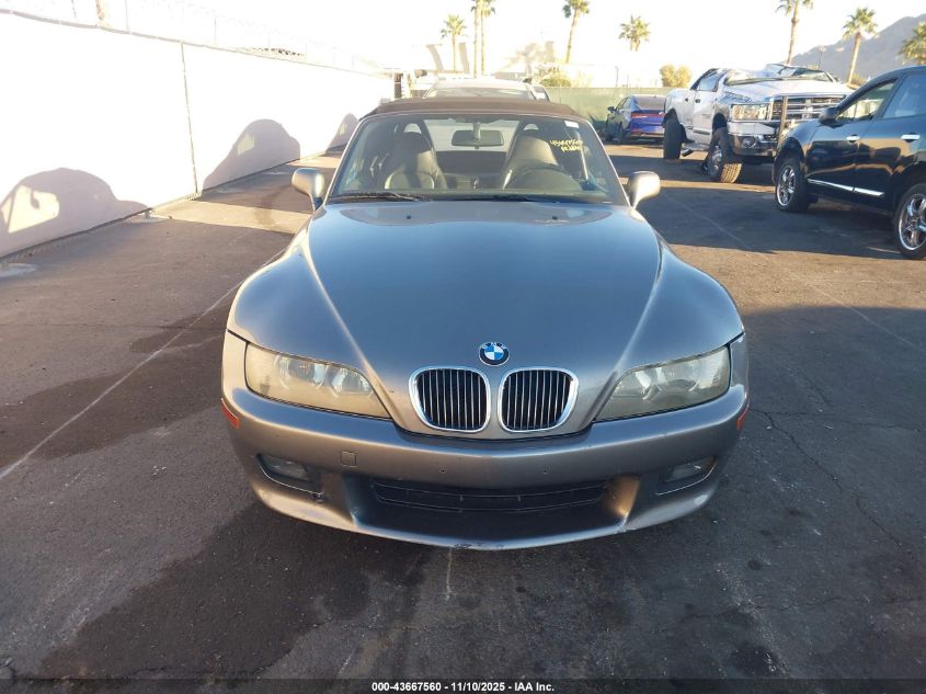 2001 BMW Z3 2.5I VIN: WBACN33451LK48188 Lot: 43667560