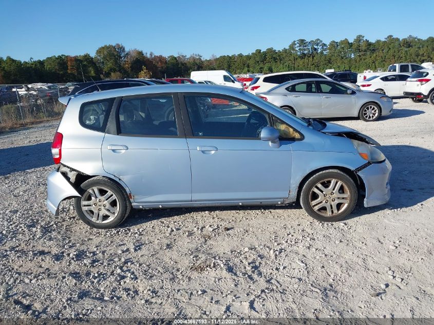 2008 Honda Fit Sport VIN: JHMGD38648S067910 Lot: 43667593