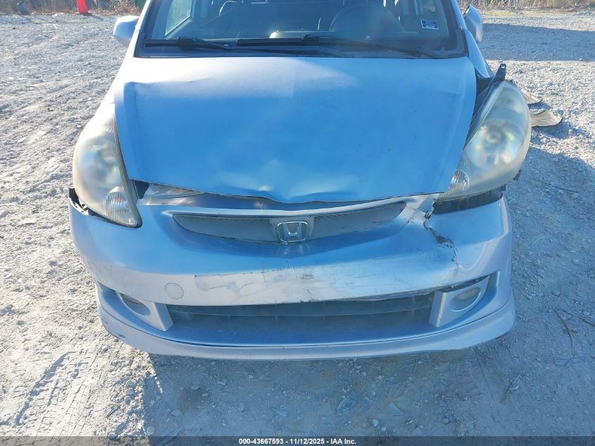 2008 Honda Fit Sport VIN: JHMGD38648S067910 Lot: 43667593