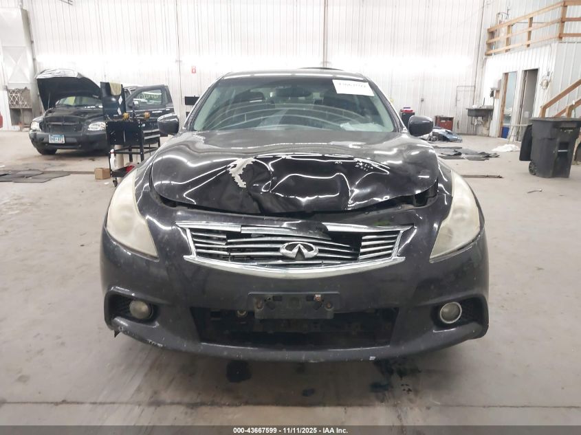 2013 Infiniti G37X VIN: JN1CV6AR8DM762962 Lot: 43667599