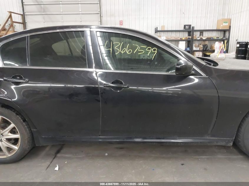 2013 Infiniti G37X VIN: JN1CV6AR8DM762962 Lot: 43667599