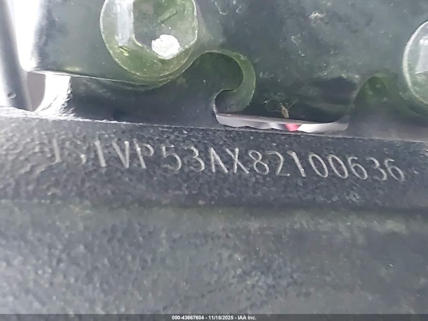 2008 Suzuki Sv650 VIN: JS1VP53AX82100636 Lot: 43667604