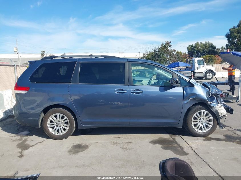 2014 Toyota Sienna Xle V6 8 Passenger VIN: 5TDYK3DC5ES499322 Lot: 43667622