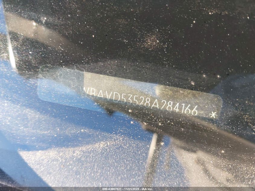 2008 BMW 335Xi VIN: WBAVD53528A284166 Lot: 43667821