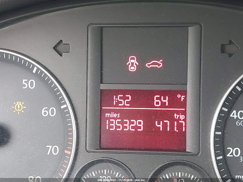 2009 Volkswagen Jetta Wolfsburg Edition VIN: 3VWRA71KX9M048853 Lot: 43667832