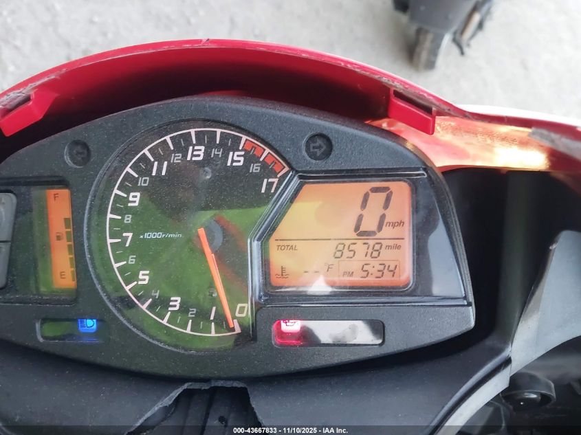 2017 Honda Cbr600 Rr VIN: JH2PC40H5HK300028 Lot: 43667833