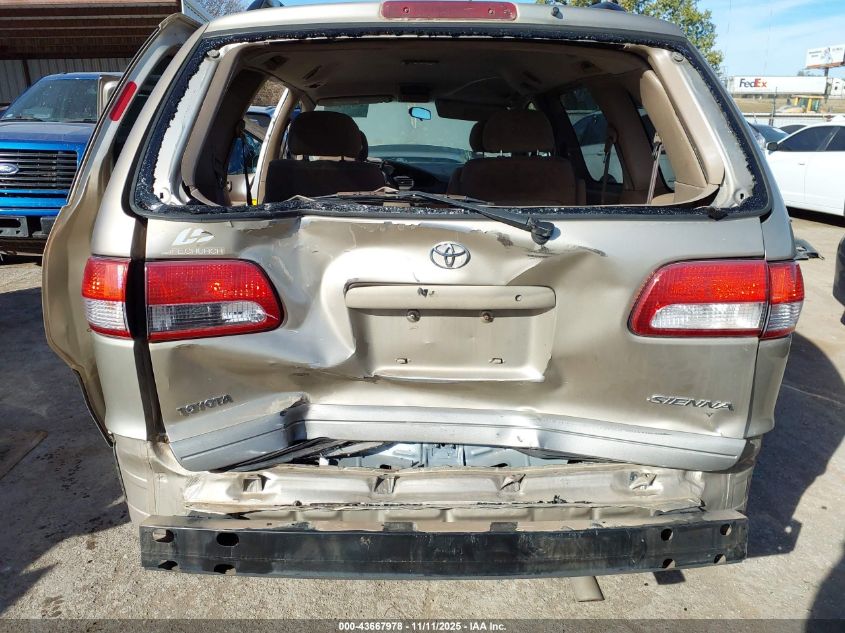 2003 Toyota Sienna Le VIN: 4T3ZF13C73U541130 Lot: 43667978