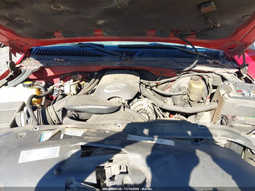 2001 Chevrolet Silverado 1500 Ls VIN: 2GCEC19T711175416 Lot: 43668136