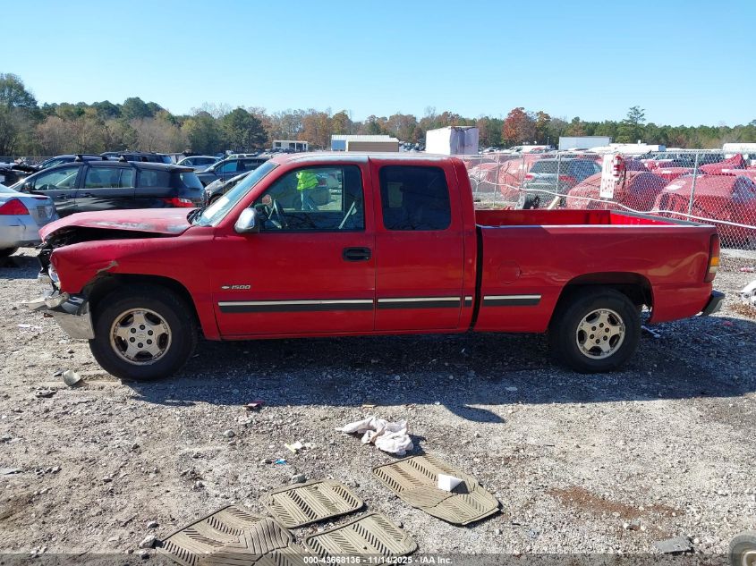 2001 Chevrolet Silverado 1500 Ls VIN: 2GCEC19T711175416 Lot: 43668136