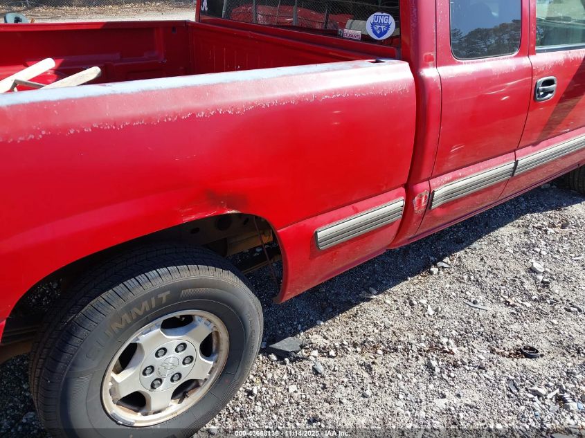 2001 Chevrolet Silverado 1500 Ls VIN: 2GCEC19T711175416 Lot: 43668136