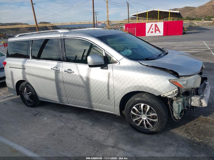 2014 Nissan Quest S VIN: JN8AE2KP6E9106522 Lot: 43668149