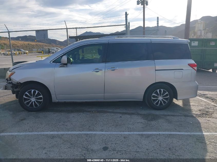 2014 Nissan Quest S VIN: JN8AE2KP6E9106522 Lot: 43668149
