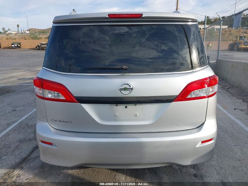 2014 Nissan Quest S VIN: JN8AE2KP6E9106522 Lot: 43668149