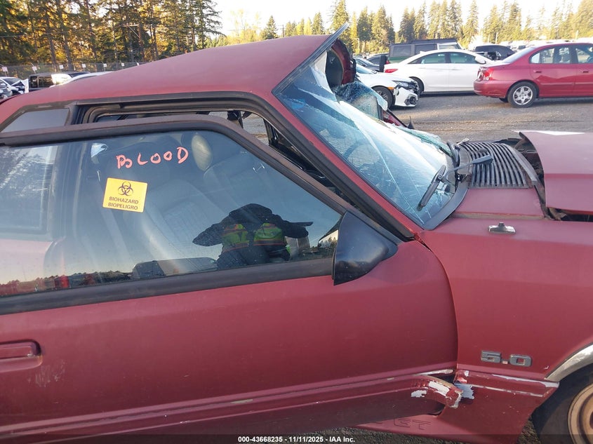 1988 Ford Mustang Gt VIN: 1FABP42E1JF311218 Lot: 43668235