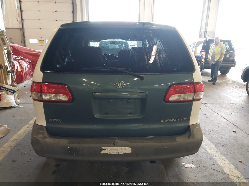 2001 Toyota Sienna Ce VIN: 4T3ZF19C01U321123 Lot: 43668308